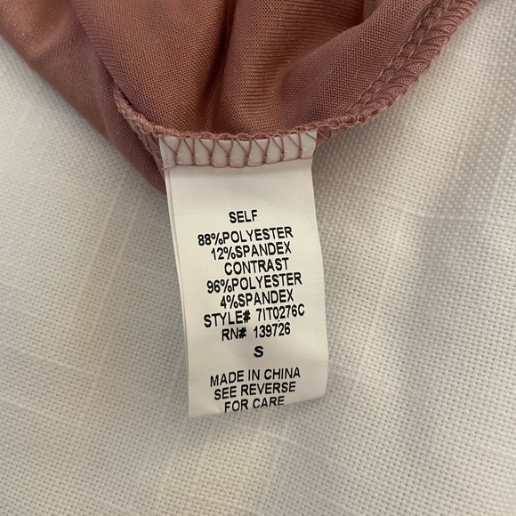 Honey Punch Crushed Velvet Top with Frayed Lace and Adjustable Straps, size S - Picture 10 of 11